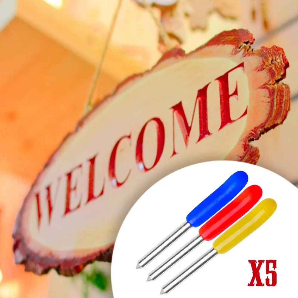 5pcs 30 4560度ブレードカッティングプロッターpcutvinylカッターブレードセット用