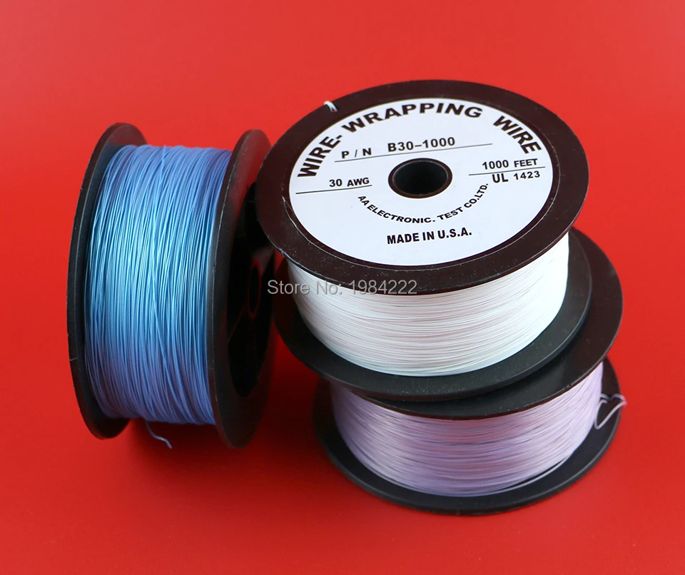 Ocgame 10ピース/ロットマルチ色のpcb溶接はんだケーブル柔軟な30AWGワイヤーラッピングラップ1000Ft