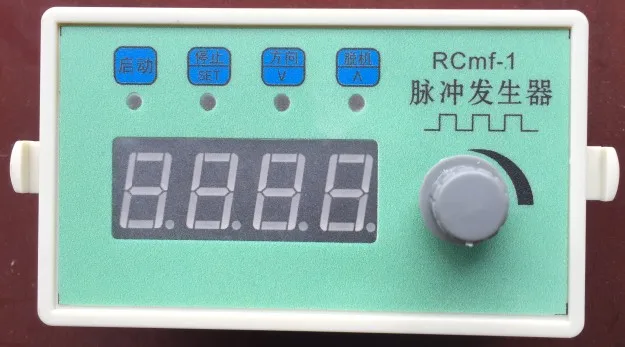 Stepper motor controller RCMF-1, multi-turn potentiometer speed control, speed display, pulse generator