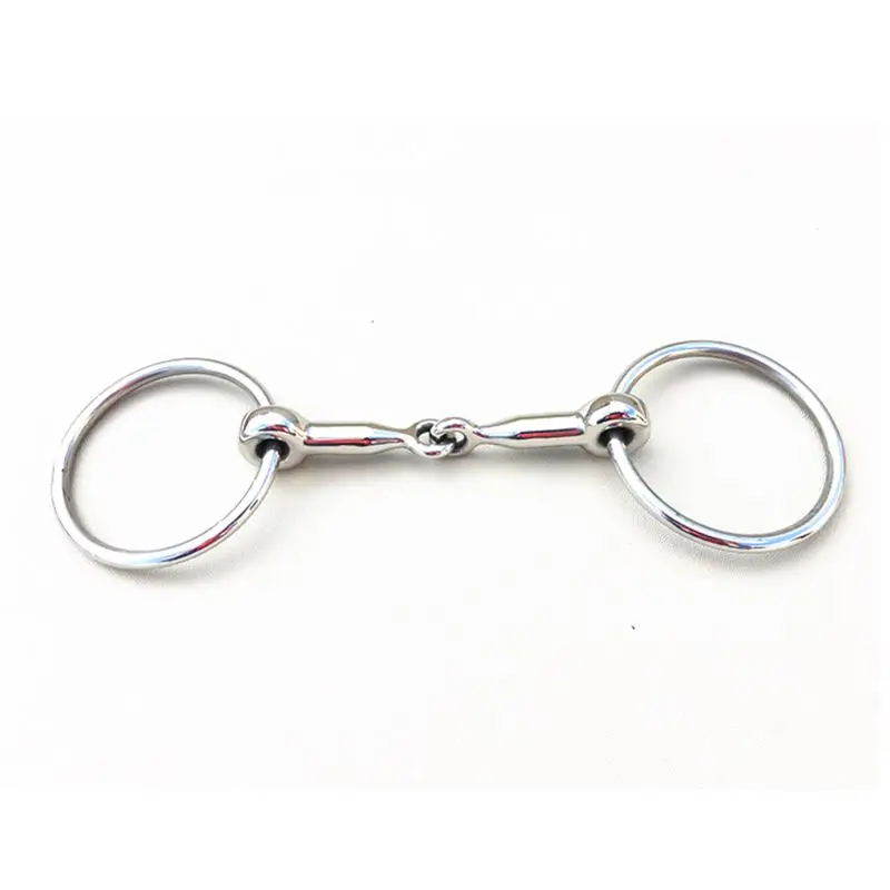 Stainless Steel Ring Snaffle Bit Pony's Bit Horse Equipment 10cm