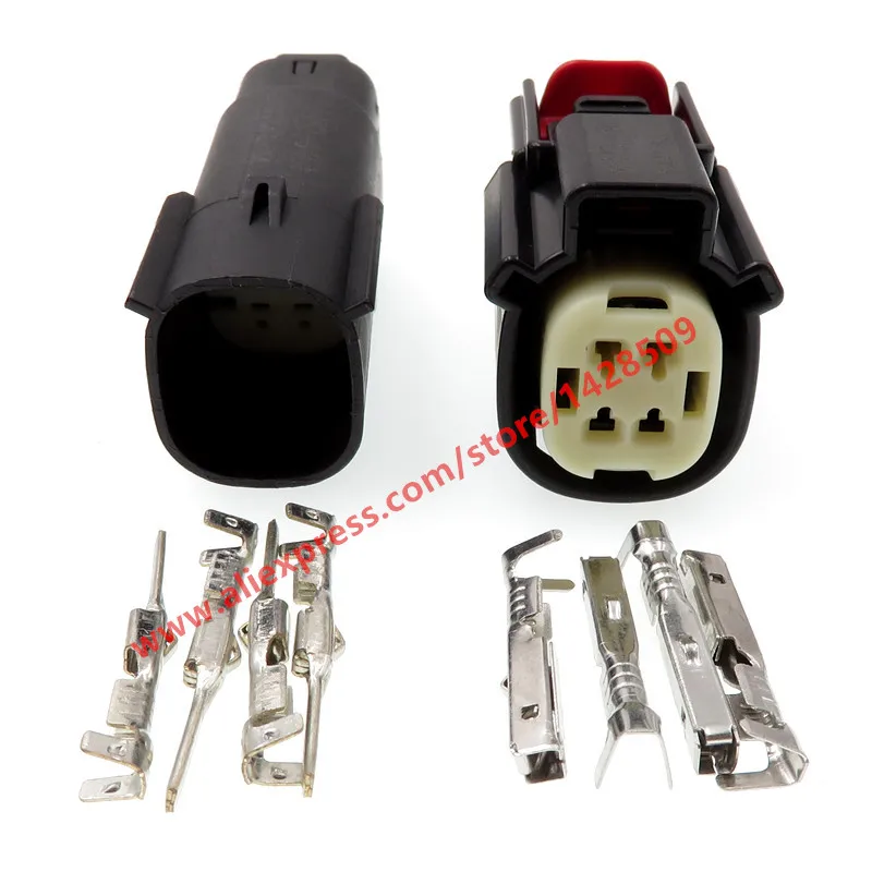 1 Set 4 Pin Female Male Automotive Light Connector Plug 33472-0401 33472-4049 For Ford