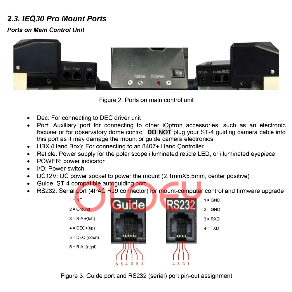 iOptron Equatorial Telescope Upgrade Control Console Cable iEQ30 Pro USB RS232 to 4P4C RJ9 Go2Nova 8408 hand controller 8407+