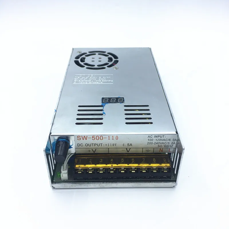 

8pcs 500W 0~110vdc 4.5A switching power supply AC To DC For Electronics Led Strip Display Digital voltage adjustable 0-110Vdc