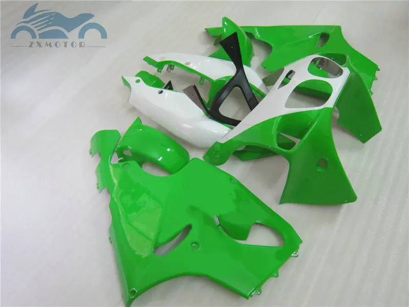 Free Custom fairing kits for KAWASAKI Ninja ZX7R 1996 1999-2003 ABS motorcycle sport fairings body kits ZX 7R 96-03 green white