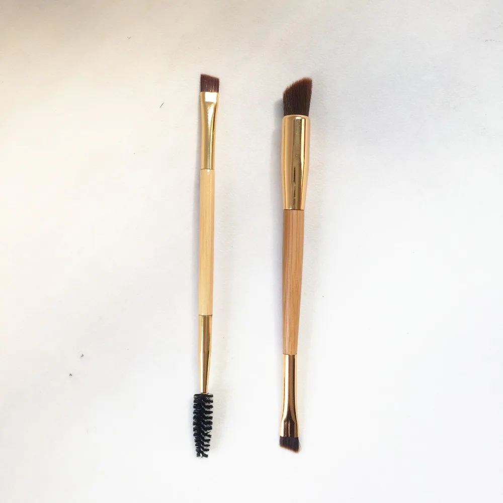 TT-SERIES double-ended eye brow brush & brow powder brush - Quality Bamboo Makeup Brushes