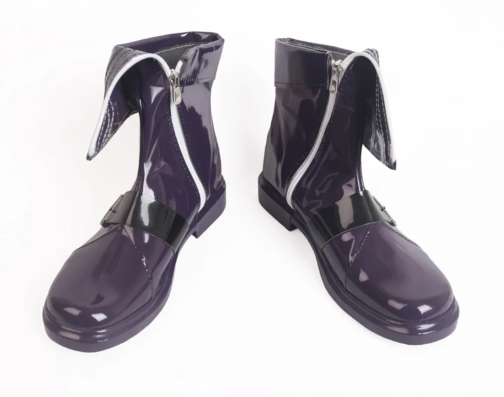 Izayol Sakuya Boots Cosplay Touhou Project Izayol Sakuya Cosplay Boots Purple Shoes Custom Made Any Size