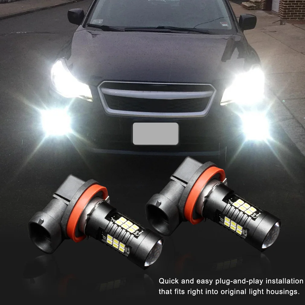 1200Lm H11 LED Car Lights Auto LED Bulbs 3030 White Daytime Running Lights DRL Fog Light 6000K 12V - 24V LEDs Driving Lamp image 5