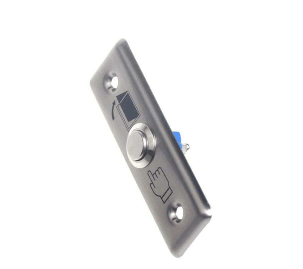 28*91mm S28 Rectangle Stainless Steel Exit Push Release Button Switch For Door Access Control