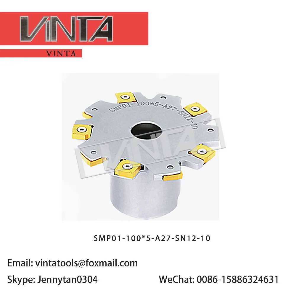 PT02 Indexable Milling Cutter SMP01 Three Sided Milling Cutter Disc Milling Cutter Block XSEQ Inserts