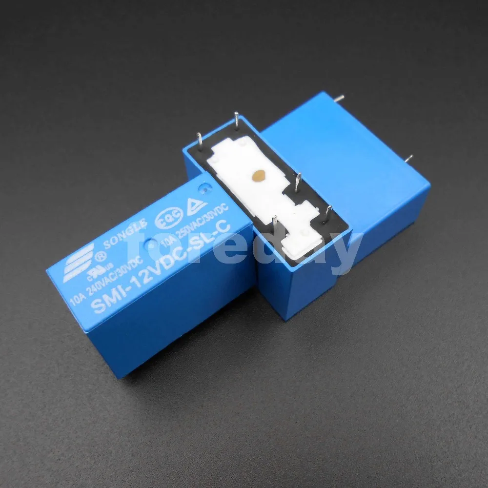 400PCS HQ SONGLE Power Relay SRS PCB 5 Pins 5A 10A 5V 12V 24V SMI-05VDC-SL-C SMI-12VDC-SL-C SMI-24VDC-SL-C 400PCS/LOT *FD788-790