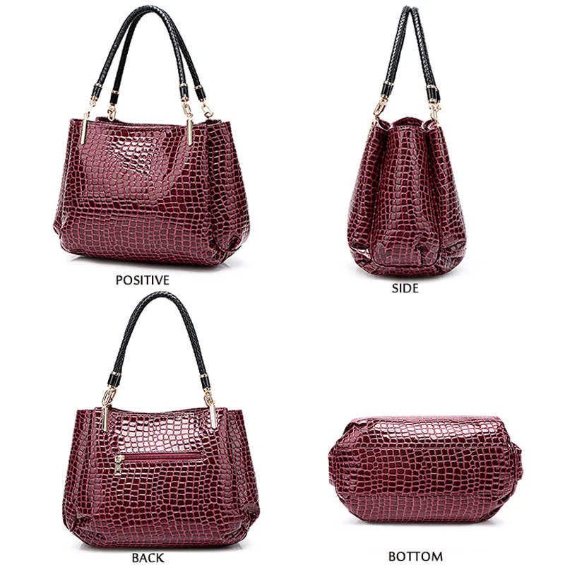 Womens Hand bags Designers Luxury Alligator Handbags Women Shoulder Bags Female Top-handle Bags Sac a Main Fashion Brand Handbag