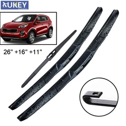 Xukey Front Rear Windscreen Wiper Blades Set For Kia Sportage QL 2016 2017 2018 2019 26