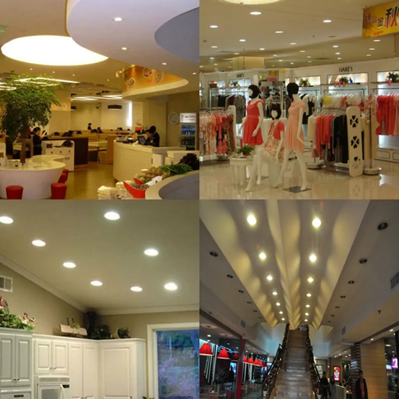 Input 12V 24V LED Tersembunyi Plafon Downlight Panel Light 3-25W Indoor LED Spot Down 12V 24V dengan Adaptor