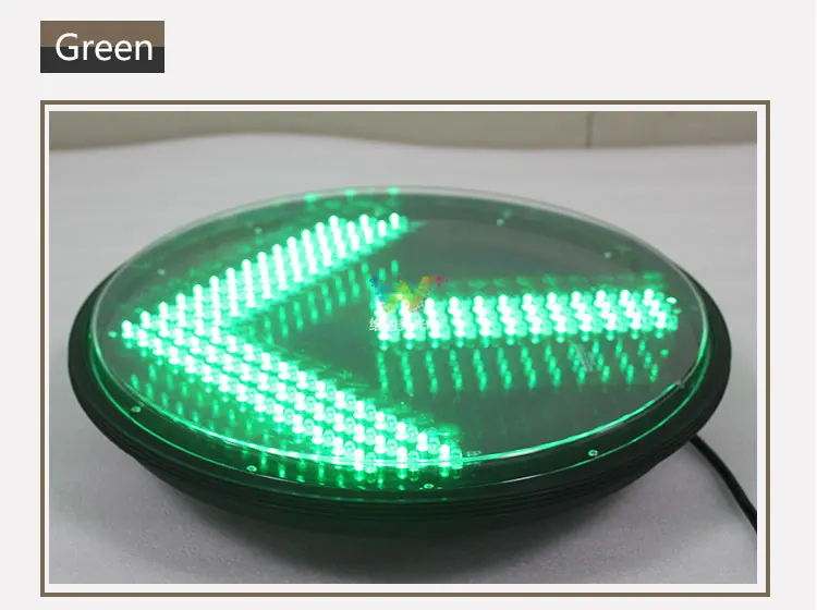 Imagem -02 - Único Led Verde Seta Light Module Traffic Signal Light Substituição 400 mm de Diâmetro dc 12v