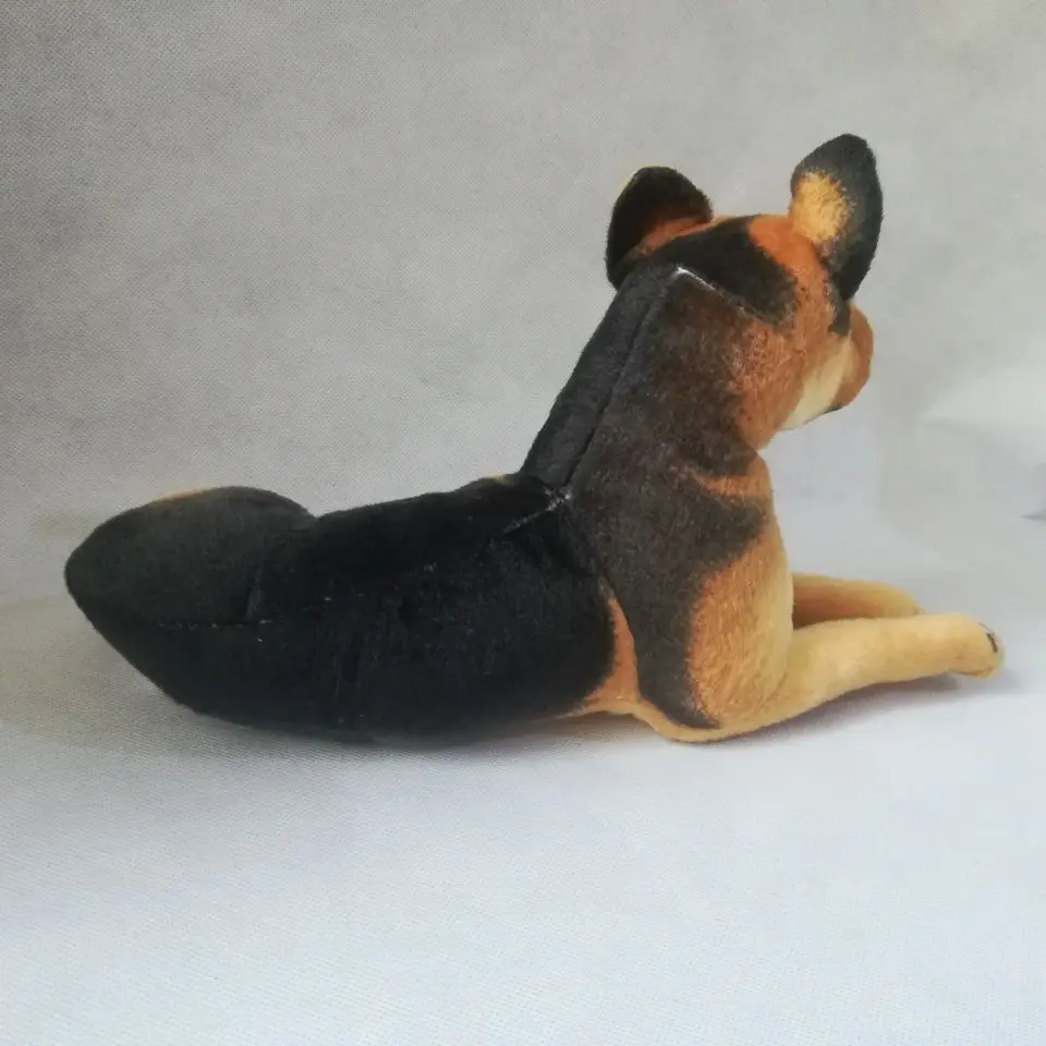 real life toy prone shepherd dog about 30cm plush toy birthday gift b0990