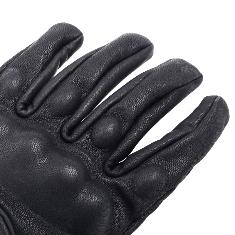 ROAOPP-Retro Pursuit Luvas de Couro Real para Homens e Mulheres, Touch Screen, Motocross, Impermeável, Bicicleta Elétrica, Moto Glove