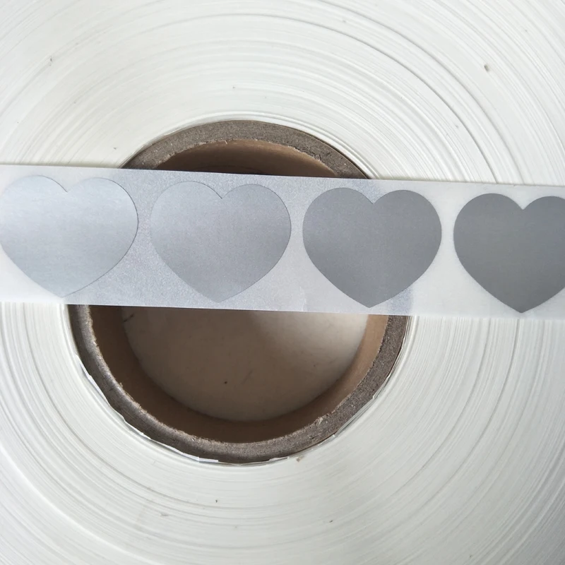 1000pc/Roll 30*35mm Gold Or Silver Love Heart Scratch Off Stickers,Secret Message/Wedding/Lovers Game Scratching Label Sticker