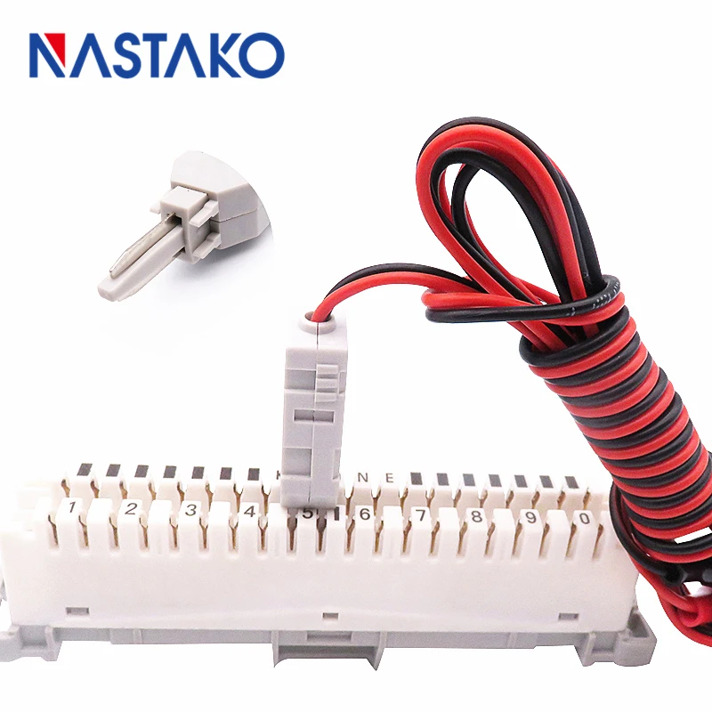 110 głowica testowa na zaciski krokodylkowe RJ11 głosowe przewody pomiarowe MDF sprawdź przewód testowy kabel do 110 telefon Krone moduł głosowy panel telekomunikacyjny