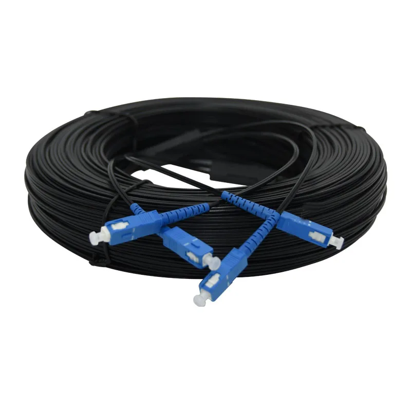 100M SC UPC Fiber Optic Patch Cord 2core Drop Patch Cable optical SM duplex fiber cable Duplex G657A Field Fiber cable