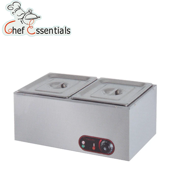 PKJG-EH2 Electric stainless steel two pans counter bain marie for food warmer