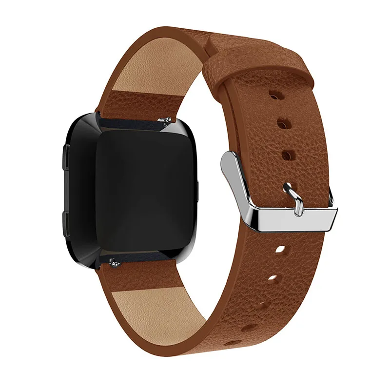 Leather Watchband Strap for fitbit Versa Bracelet Wristband Smart Watch Band