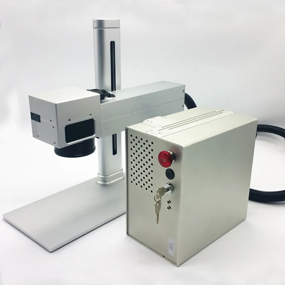 Mini 1064mn 30KW Split Laser Marking Engraving Machine Metal Plastic Nameplate Carving Machine