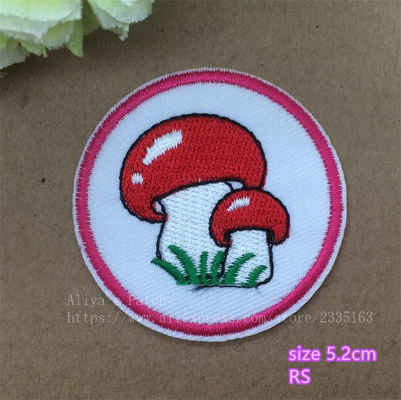 1 pcs 5.2cm vegetable fruit embroidered iron on cartoon patches cloth accessories popular clothing bag hat Patches Appliques