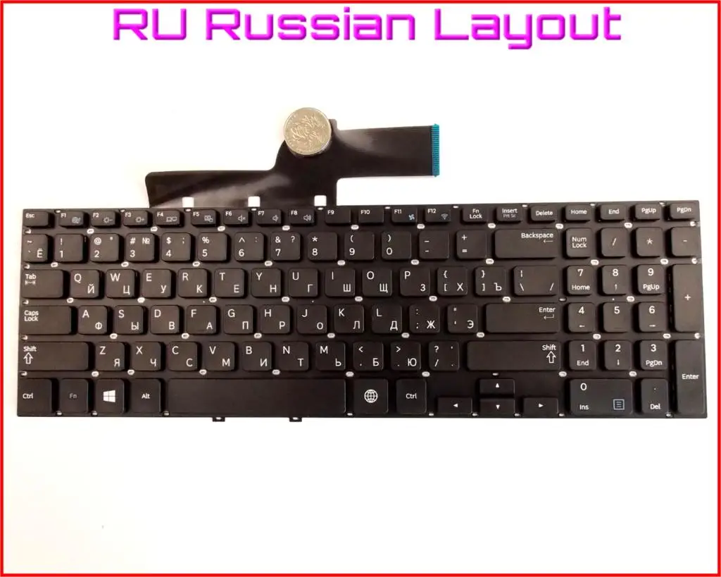 New Keyboard RU Russian Version for Samsung NP300E5E NP350E5C 300E5E 350E5C NP350V5C 350V5C 15.6