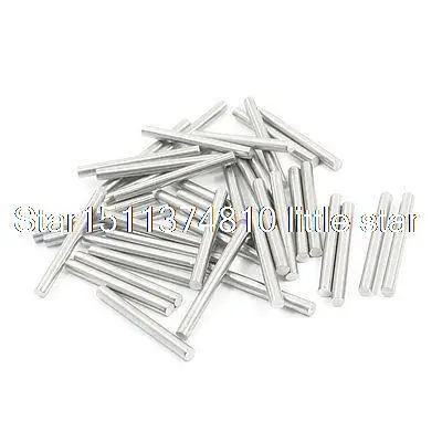 40pcs Silver Tone Stainless Steel 30 x 3mm Round Rod Shaft for RC Model