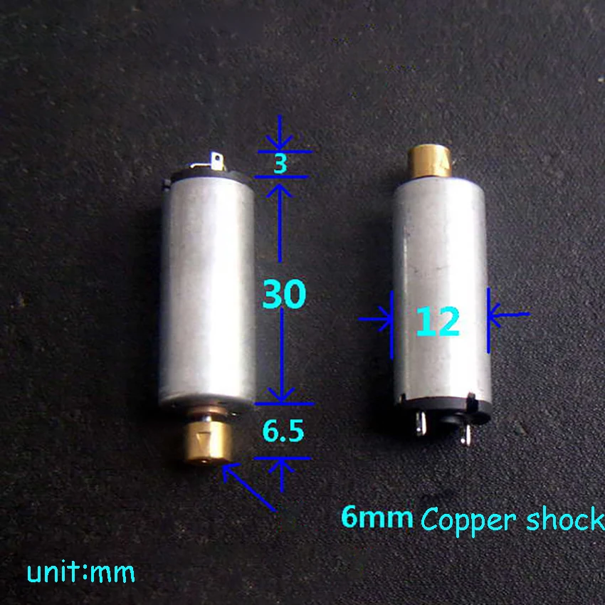 DC3-6V 30-90ma 15ohms N60 Micro Vibration Motor Long Body Precision Copper Head Vibrating Motor Good Vibration Effect