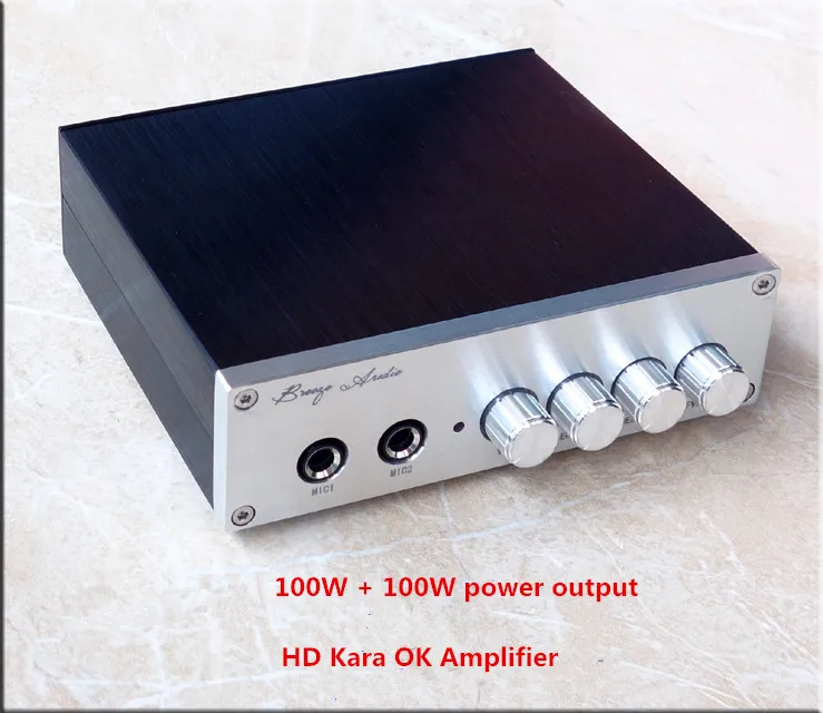 

OM1 Single DC 8-25V 100W+100W TPA3116D2 HD Kara OK Amplifier With Double JRC5532 pre-op