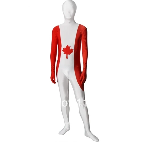 Flag of Canada Fullbody Spandex Zentai Suit