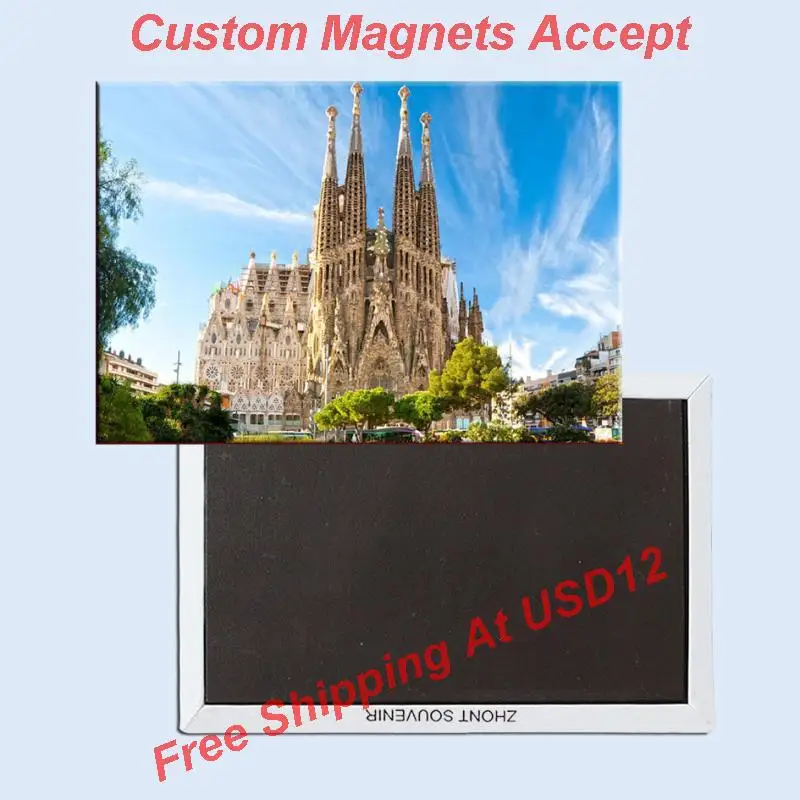 

Tourist Magnets Home Decor Stickers,Sagrada Familia Cathedral Barcelona Magnet 5709 Souvenirs GIft Drop Shipping Accept