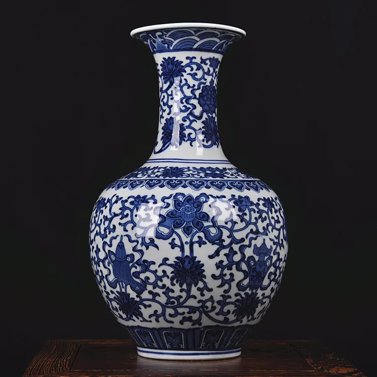 

Jingdezhen ceramics are antique modern blue and white porcelain vase ornaments Home Furnishing handicrafts