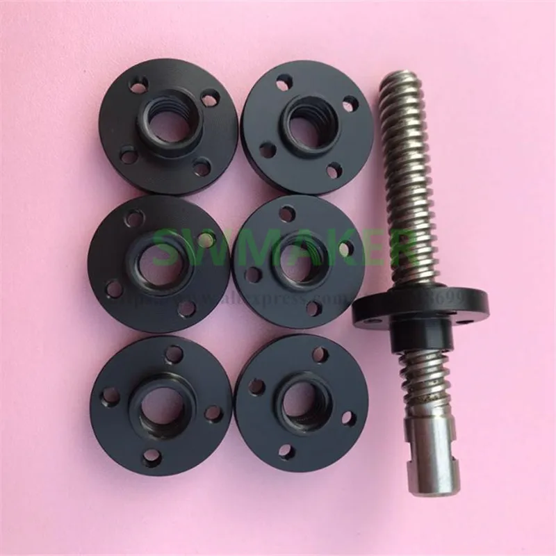 1 Buah Bagian Printer 3D Mur Tipe T POM Mur Sekrup Timbal T8 * 2 / T8 * 4 / T8 * 8