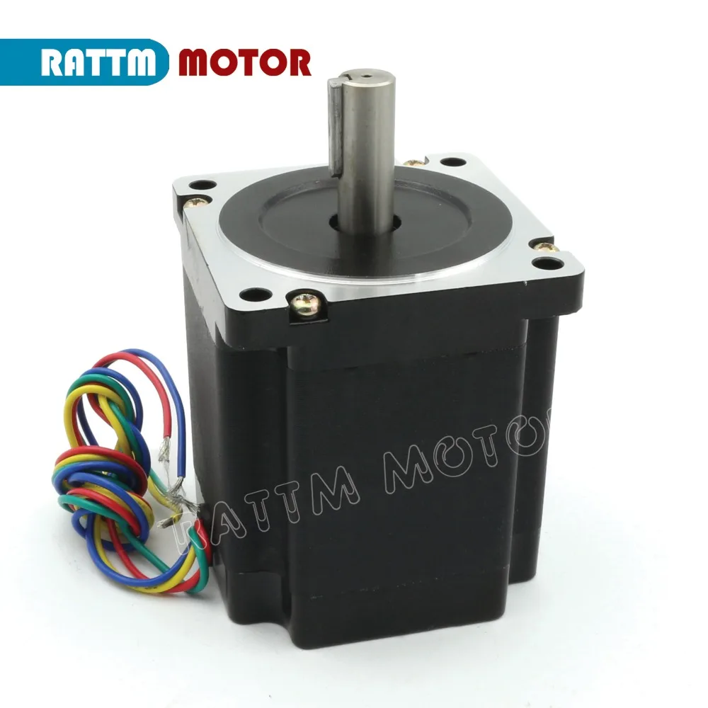 Nema34 878oz-in 5.6N 86 CNC Stepper motor 98mm 34HS9801 Single Shaft 4.0A for CNC Router engraving machine