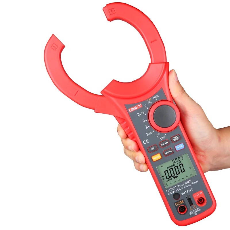 UNI-T UT220/UT221 سلسلة الصناعية 2000A صحيح RMS الرقمية المشبك متر/فتح حجم 63 مللي متر/LCD الخلفية