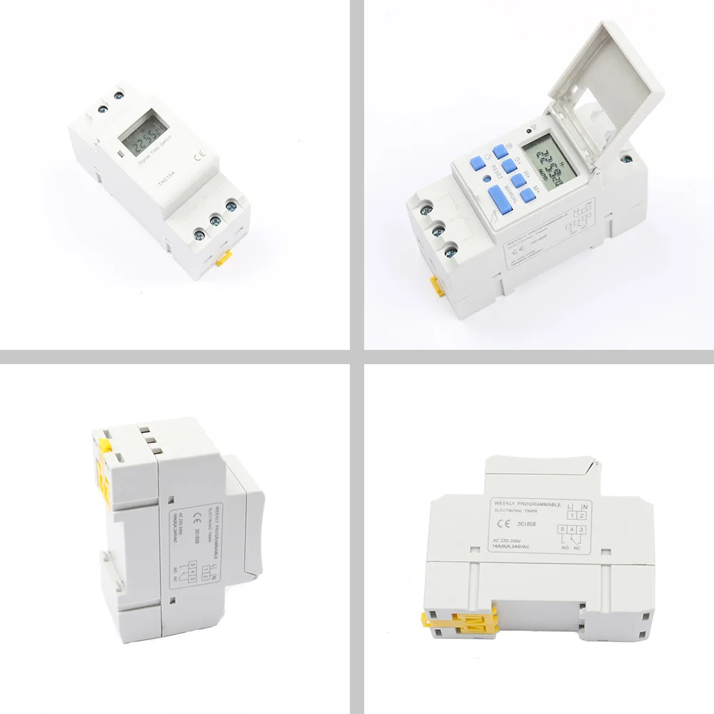 1PC Week Controller Electronic Weekly 7Days Programmable Digital Time Switch Relay Timer Control CN101A Tp8a16 L701 220V12V 16A