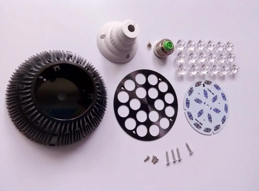 DIY LED PAR38 lamp kits light bulb par light shell suite parts led accessories e27 lamp holder 18W lamp parts