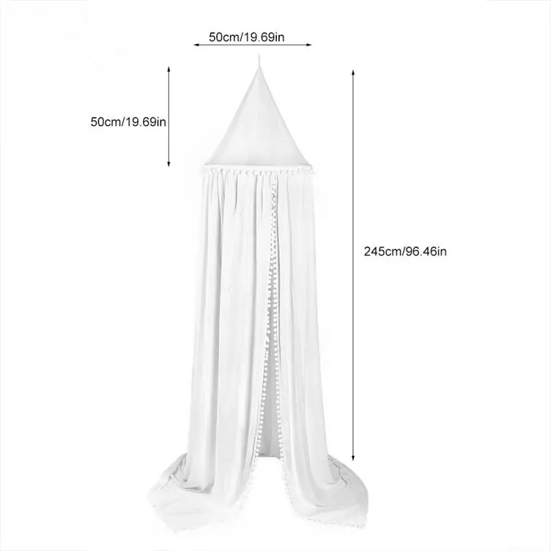 mylb Cotton Baby Canopy Mosquito Net Anti Mosquito Princess Bed Canopy Girls Room Decoration Bed Canopy Pest control Reject Net