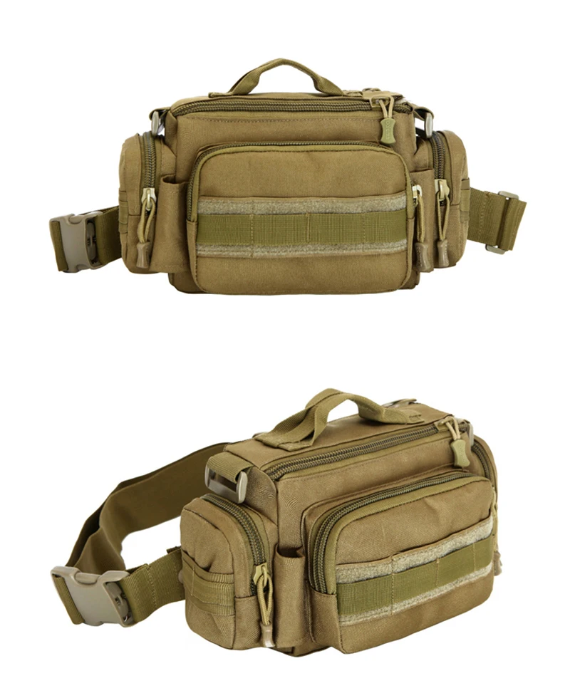 Männer Taille Tasche 1000D Nylon Wasserdichte Fanny-Pack Gürtel Hüfte Bum Sling Brust Taschen Daypack Military Reise Assault Molle Tasche – Detail 31