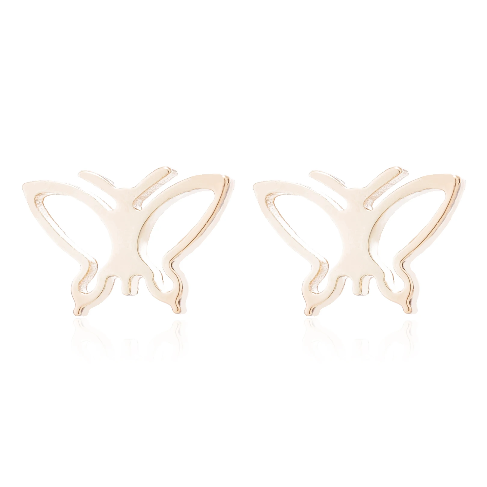 Stainless Steel All-matched Hollow Butterfly Earrings Personalize Animal Butterfly Earrings Brinco image 4