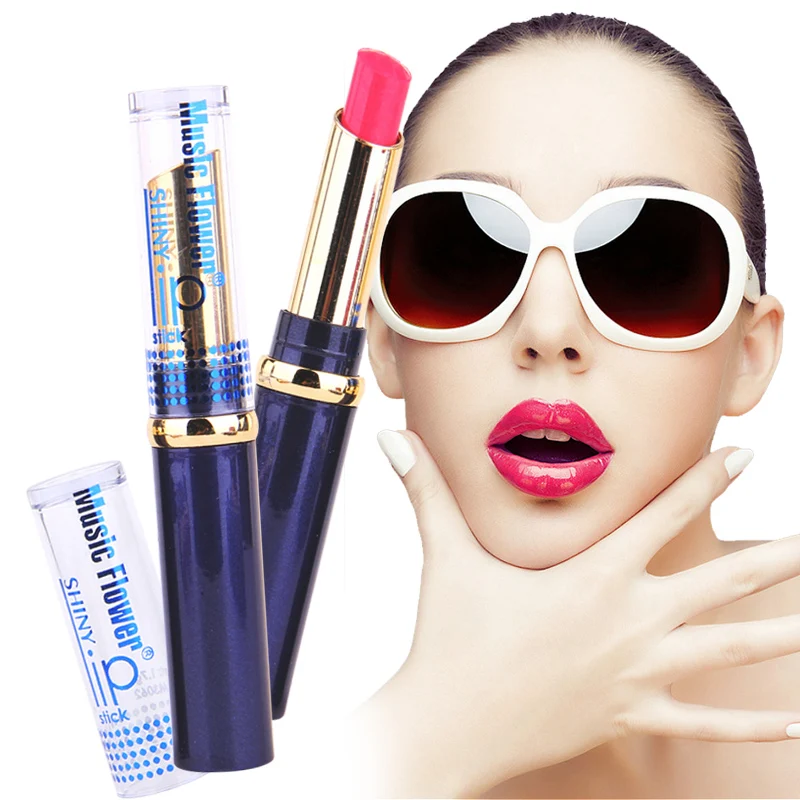 Professional fashion Brand music flower shiny lipstick 12color 1.7g Lip Balm Lip stick