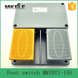 MKYDT1-15S industry IP67 fender foot operated switch with push button,infinity double pedal foot pedal switch