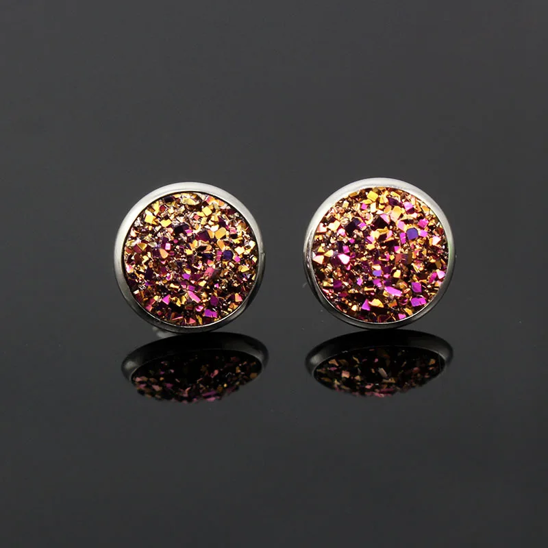 Classic Earrings Stud Earrings For Women Shiny Round Office Style Stainless Steel Bridal Bridesmaid Jewelry