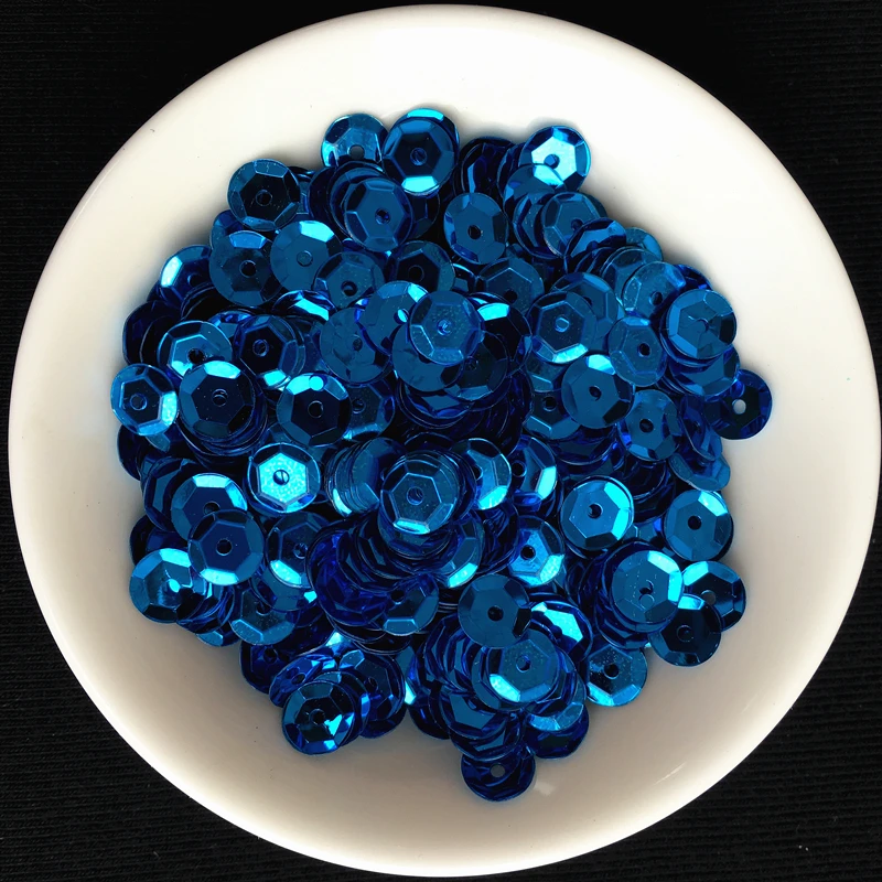 2500pcs(30g) Blue Series Color 6mm CUP round loose sequins Paillettes sewing Wedding craft, Women garment accessories