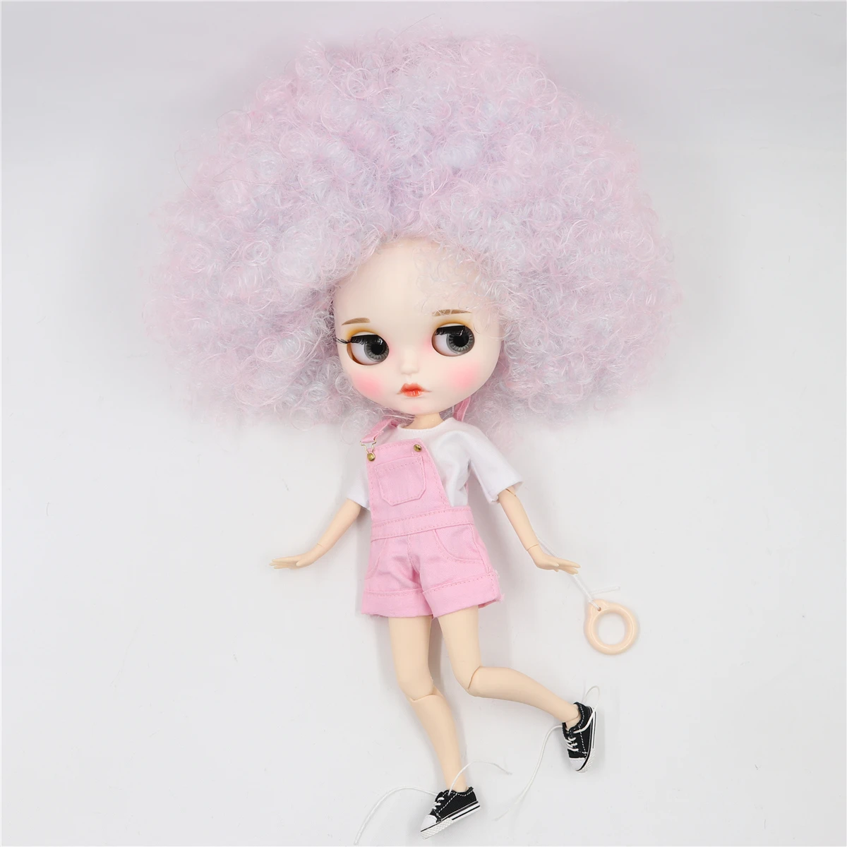 ICY DBS Blyth Doll 1/6 BJD joint body afro hair pale violet curly hair red black hair 30cm toy dress shoes anime girls gift