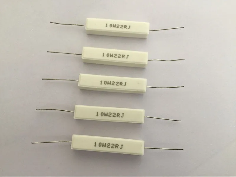 

5PCS 10W Watt 1R-10K Ohm 5% Ceramic Cement Power Resistor Discount