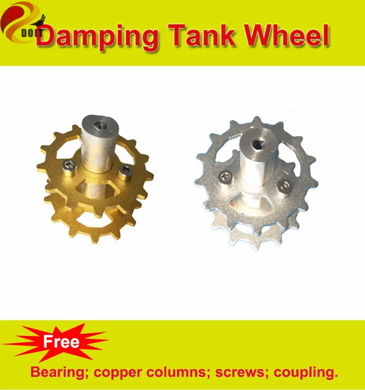 DOIT-Rueda de conducción oficial de aleación de aluminio para coche, accesorio para tanque, chasis, oruga, clavadora, nuevo TW-03