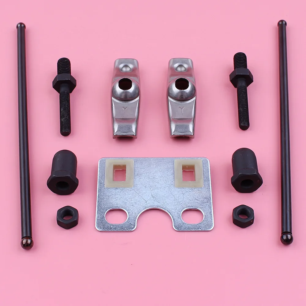 Valvola Asta di Spinta Piastra di Guida Rocker Arm Set Per Honda GX340 GX390 11HP 13HP GX 340 390 Motore A Gas Del Motore parte